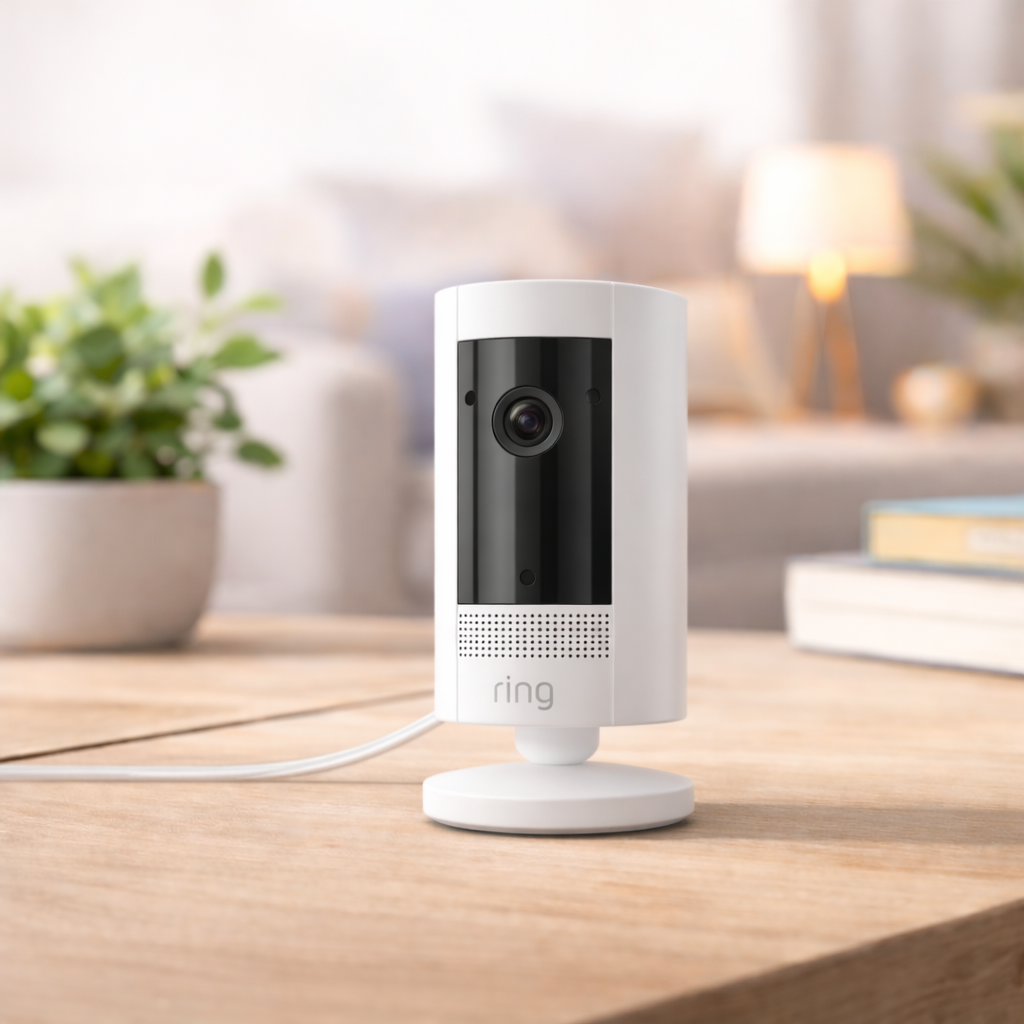 Caméra de sécurité dans un salon