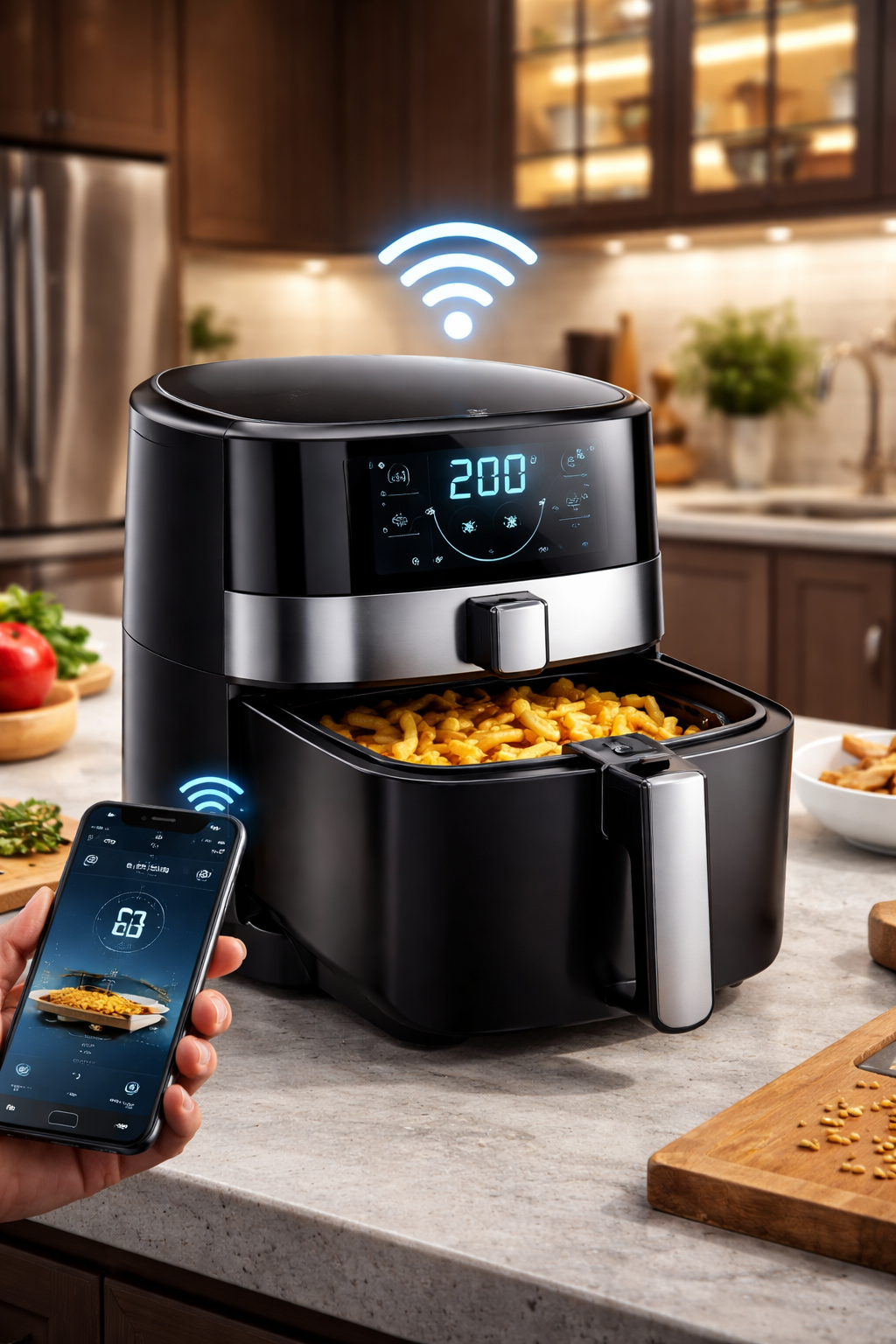 Air fryer connecté Wi-Fi